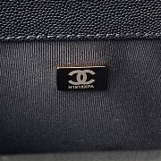 Chanel Boy Black Grained Shiny Calfskin Gold Handle Bag - 4