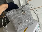 Chanel mini 22 silver handbag - 3