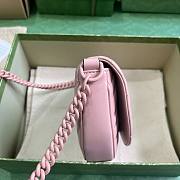 Gucci GG Marmont Matelassé Chain Pink Bag - 2