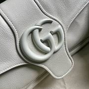 Gucci Small Aphrodite White Leather Shoulder Bag - 4