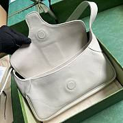 Gucci Small Aphrodite White Leather Shoulder Bag - 3