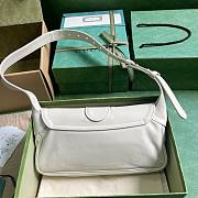 Gucci Small Aphrodite White Leather Shoulder Bag - 2