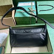 Gucci Small Aphrodite Black Leather Shoulder Bag - 4