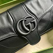 Gucci Small Aphrodite Black Leather Shoulder Bag - 2