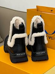 Louis Vuitton Ski Ruby Flat Ankle Black Boot - 5