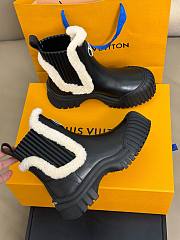 Louis Vuitton Ski Ruby Flat Ankle Black Boot - 4