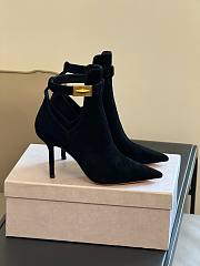 Jimmy Choo Nell Black Suede Ankle Boot - 5