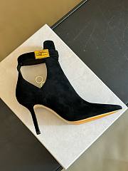 Jimmy Choo Nell Black Suede Ankle Boot - 6