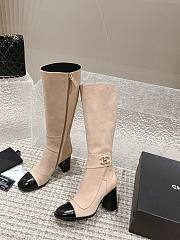 Chanel beige high boots - 2