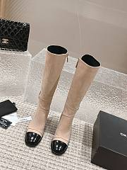 Chanel beige high boots - 4