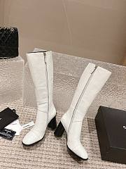 Chanel white high boots - 5