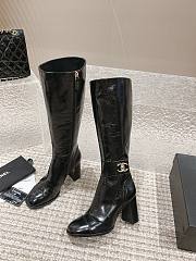 Chanel black high boots - 5