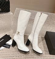 Chanel white high boots - 1