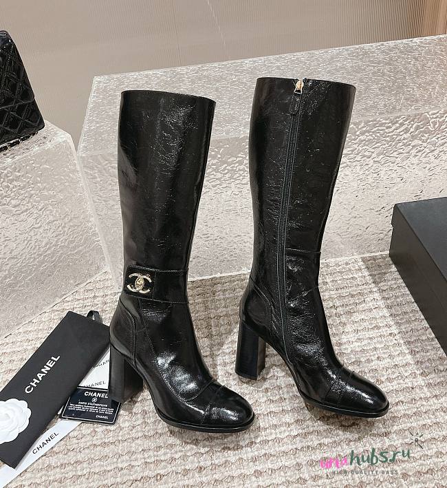 Chanel black high boots - 1