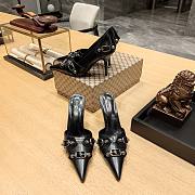 Balenciaga black buckled heels / mules - 6