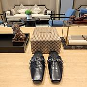 Balenciaga black buckled mules - 5