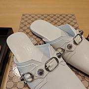 Balenciaga white buckled mules - 6