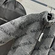 Balenciaga gray fur jacket  - 5