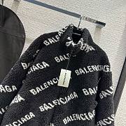 Balenciaga black fur jacket - 5