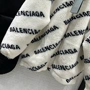 Balenciaga white fur jacket - 5