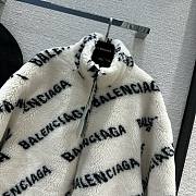 Balenciaga white fur jacket - 4