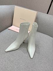 Mach & Mach white leather boots - 2