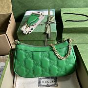 Gucci Ophidia GG small green bag - 2