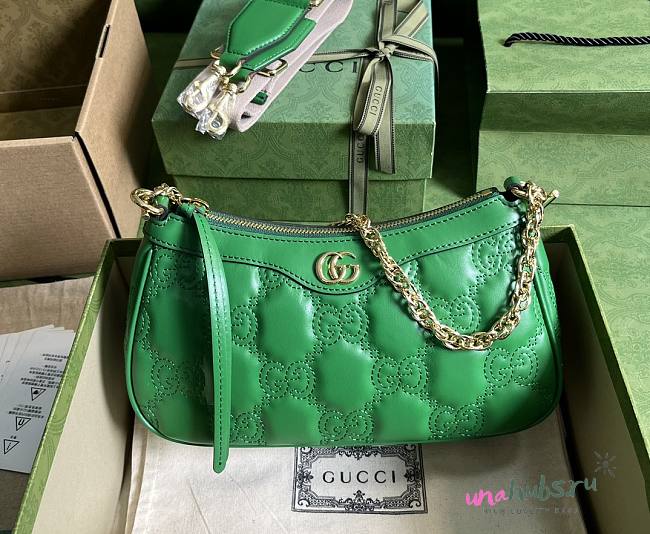 Gucci Ophidia GG small green bag - 1