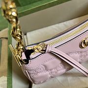 Gucci Ophidia GG small pink bag - 3