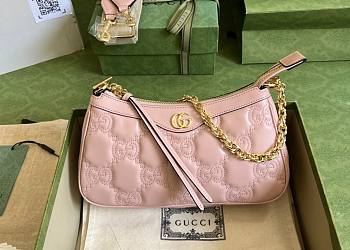 Gucci Ophidia GG small pink bag