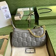 Gucci Ophidia GG small gray bag - 3