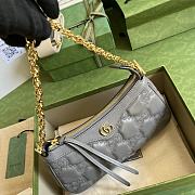 Gucci Ophidia GG small gray bag - 2