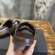 Valentino Garavani Brown Slides - 5