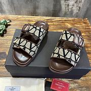 Valentino Garavani Brown Slides - 3