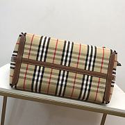 Burberry brown check tote handbag - 2