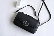 Gucci Petite Gg Mini Black Leather Shoulder bag - 1