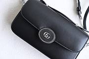 Gucci Petite Gg Mini Black Leather Shoulder bag - 6