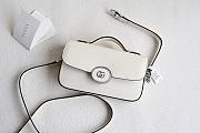 Gucci Petite Gg Mini White Leather Shoulder bag - 1