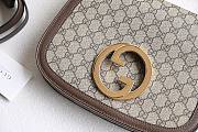 Gucci Medium Interlocking G Blondie Brown Bag - 4