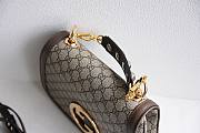 Gucci Medium Interlocking G Blondie Brown Bag - 2