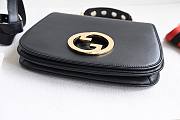 Gucci Medium Interlocking G Blondie Black Bag - 6