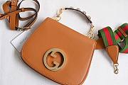 Gucci Medium Interlocking G Blondie Orange Bag - 1