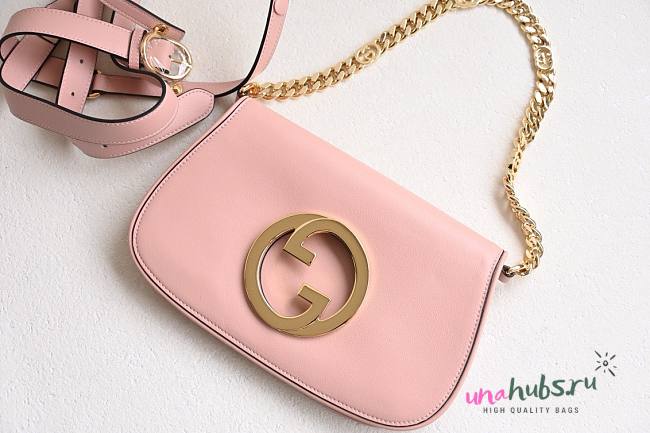 Gucci Small Interlocking G Blondie Pink Bag - 1