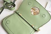 Gucci Small Interlocking G Blondie Green Bag - 5