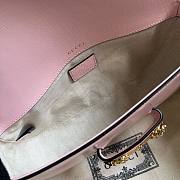 Gucci Horsebit 1955 small pink crystal hardware shoulder bag  - 3