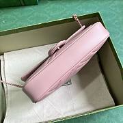 Gucci GG Marmont belt bag in Pink Leather Bag - 6