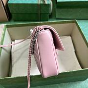 Gucci GG Marmont belt bag in Pink Leather Bag - 4