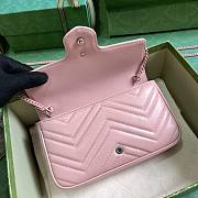 Gucci GG Marmont belt bag in Pink Leather Bag - 3