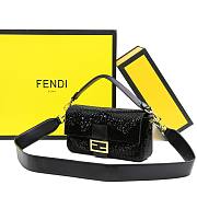 Fendi Baguette Black Beaded Bag - 4