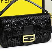 Fendi Baguette Black Beaded Bag - 6